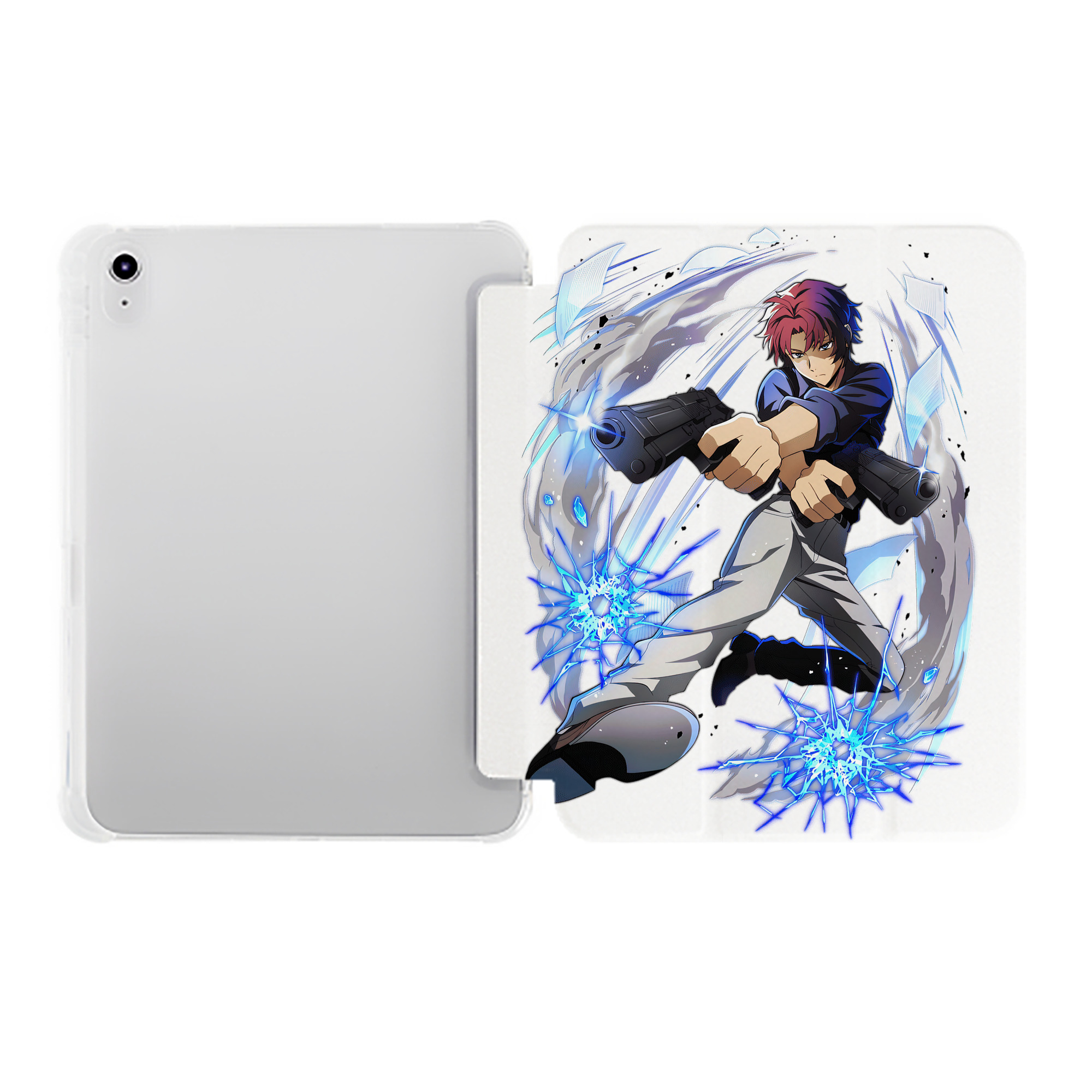 （画像用） 文豪ストレイドッグス Bungo Stray Dogs IPad ケース ペン収納付き 三つ折りスタンド PUレザー×シリコン 対応機種9.5/10.5/10.9インチ